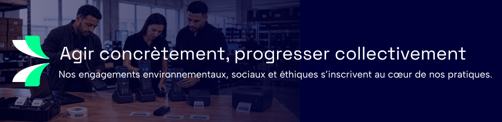 Nos engagements ESG pour un modèle plus responsable Ateliers de reconditionnement matériels traçabilité, réseaux et contrôle d'accès