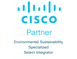 Nos engagements ESG pour un modèle plus responsable Badge Cisco Partner Environmental Sustainability Specialized Select Integrator